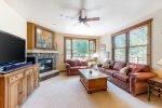 Spacious living room with natural light Red Hawk Townhomes Keystone, CO